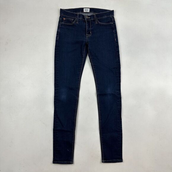 Hudson Nico Mid Rise Super Skinny Denim Blue Jeans Sz 25 Cotton Blend Stretch - Picture 2 of 10